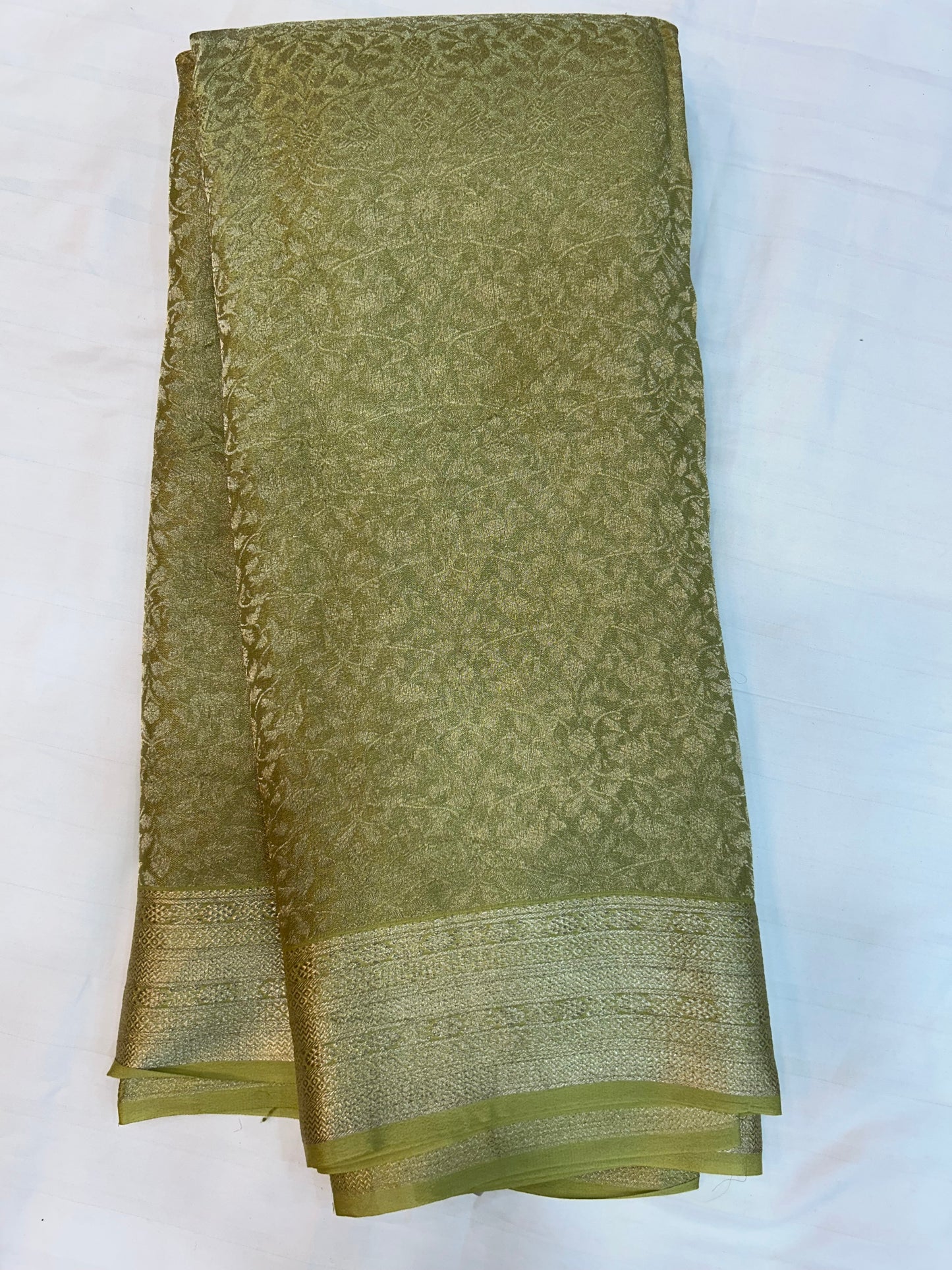 Brocade Mysore silk