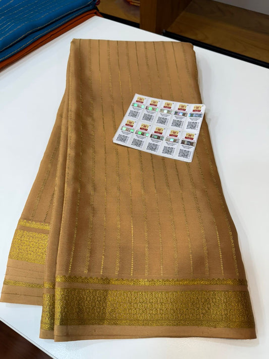 Mysore silk sarees self pattern