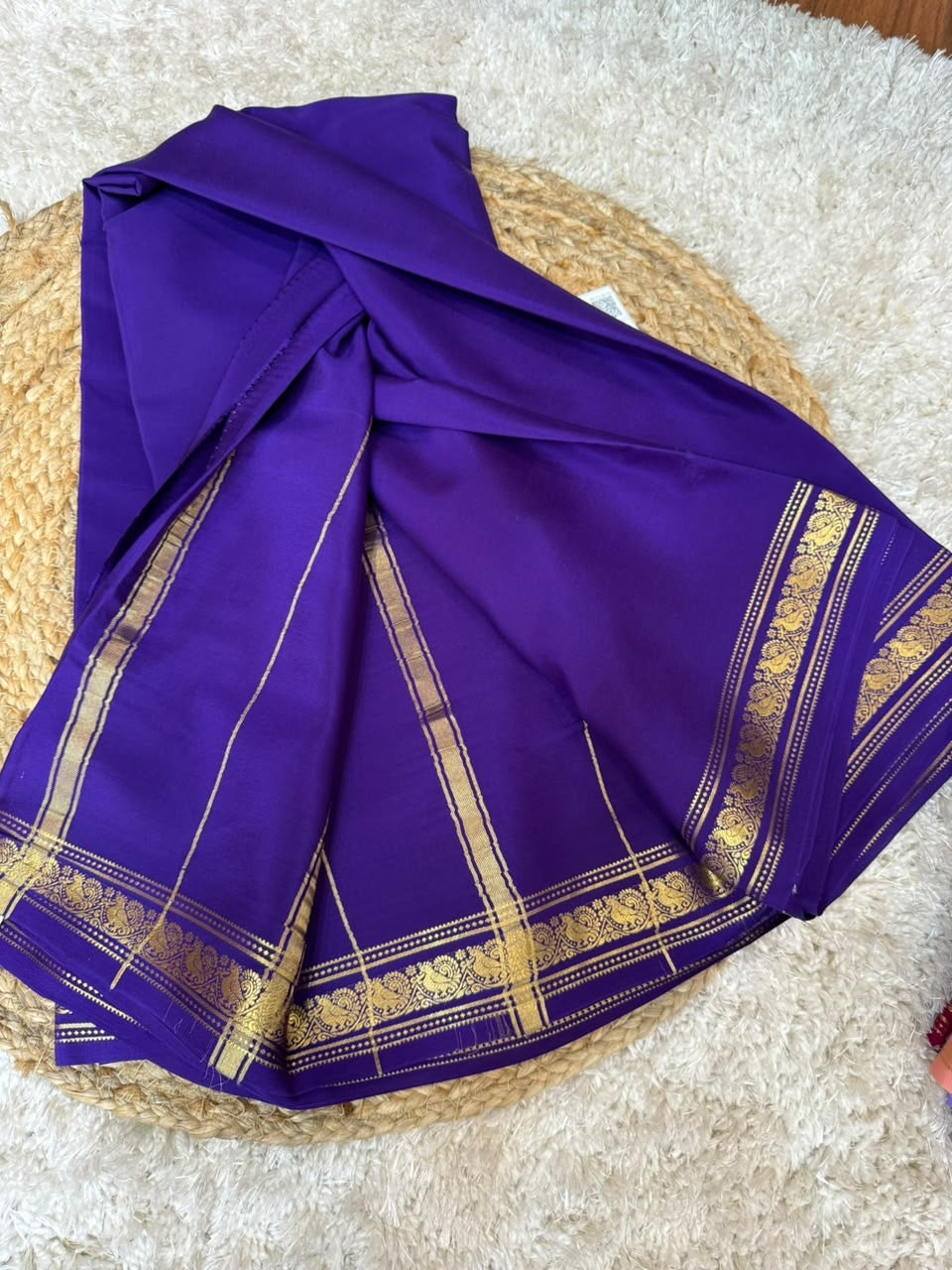Mysore silk sarees self premium zari pattern