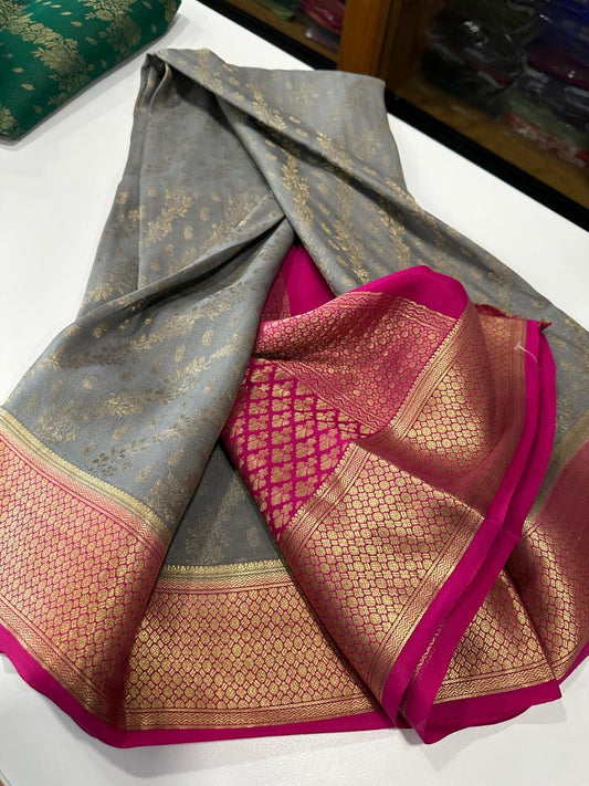 Brocade Mysore silk saree