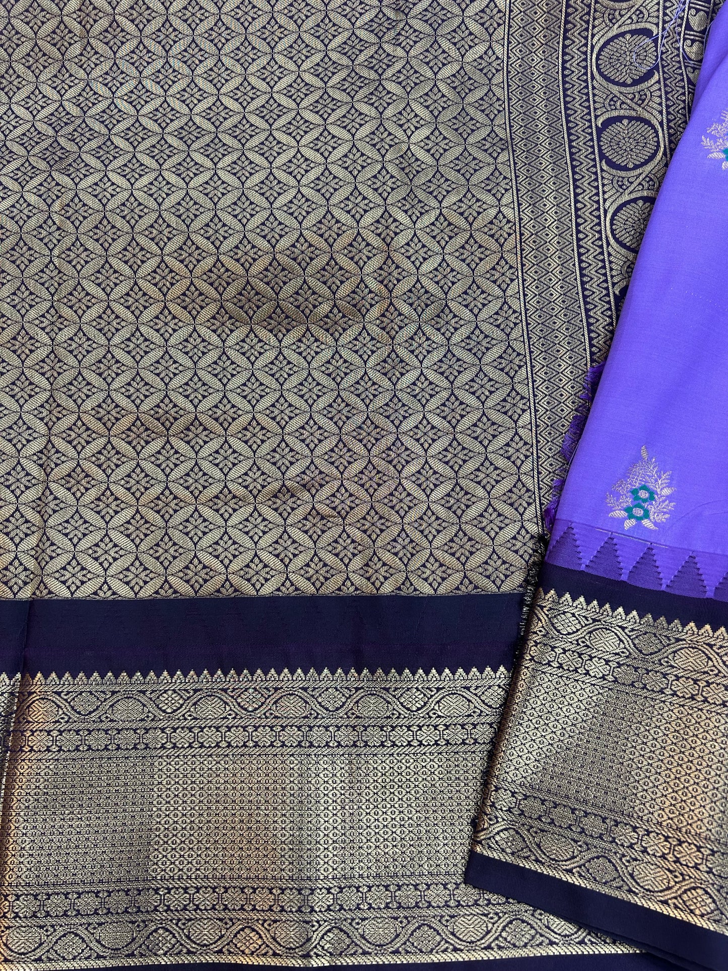 Semi silk floral butta saree
