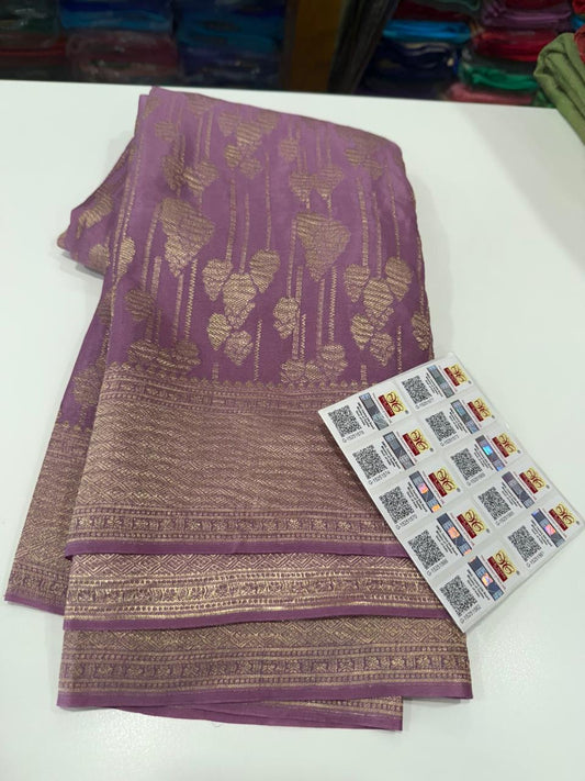 Brocade Mysore silk sare