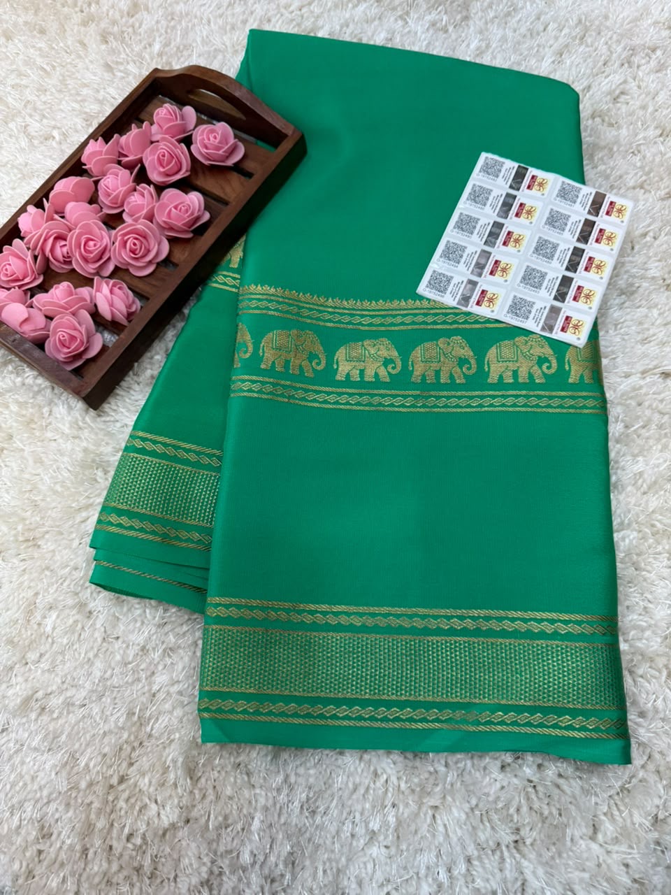 Mysore silk sarees self pattern