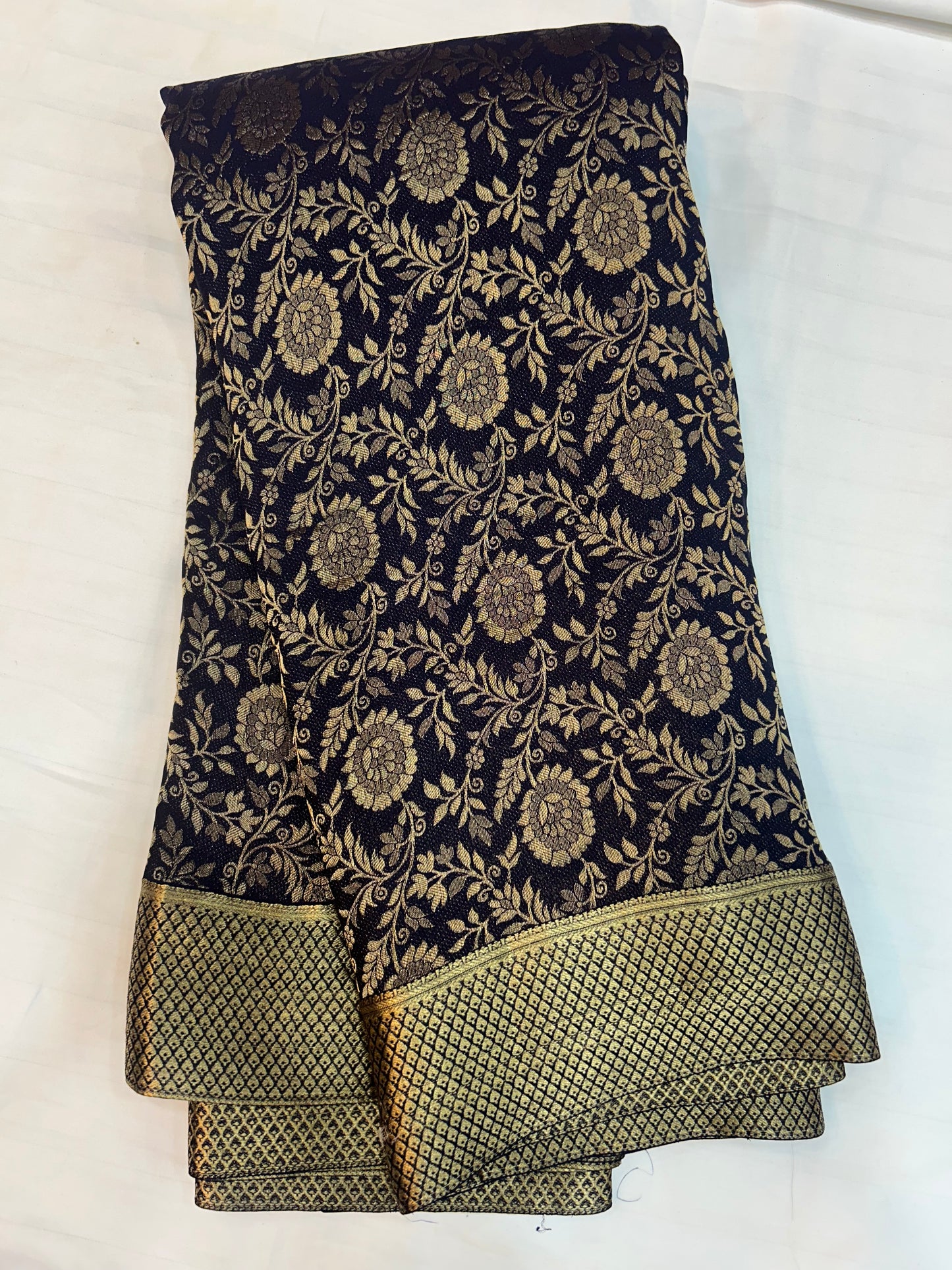 Brocade Mysore silk