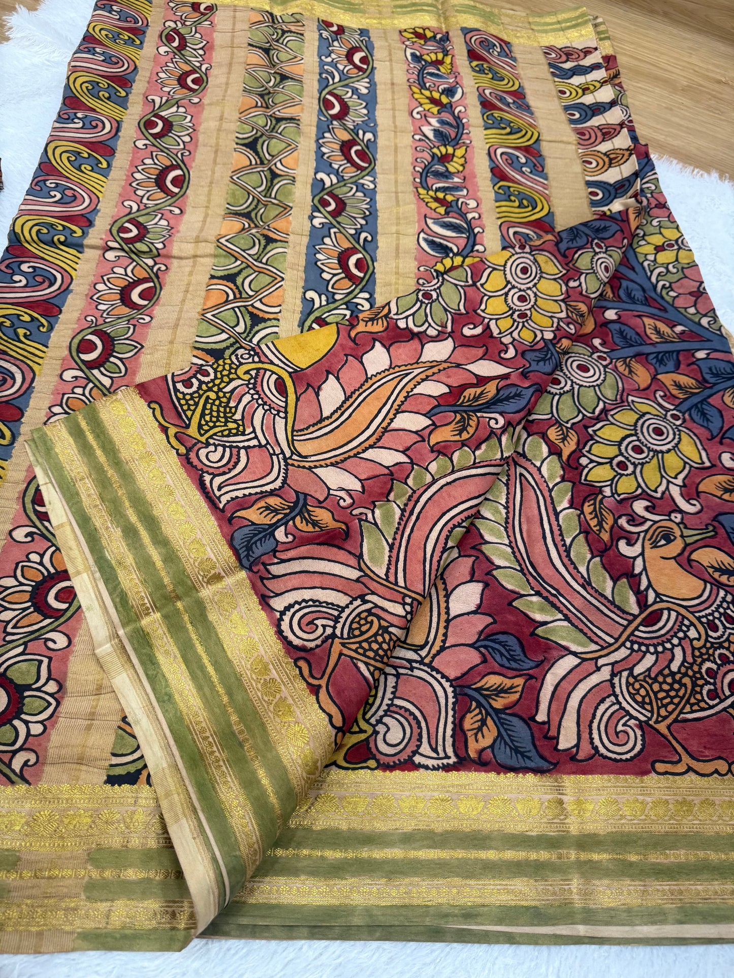 Kalamkari Mysore silk