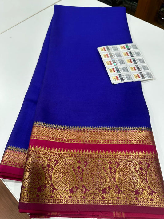 Exclusive pattern mysore silk sarees with elegant color