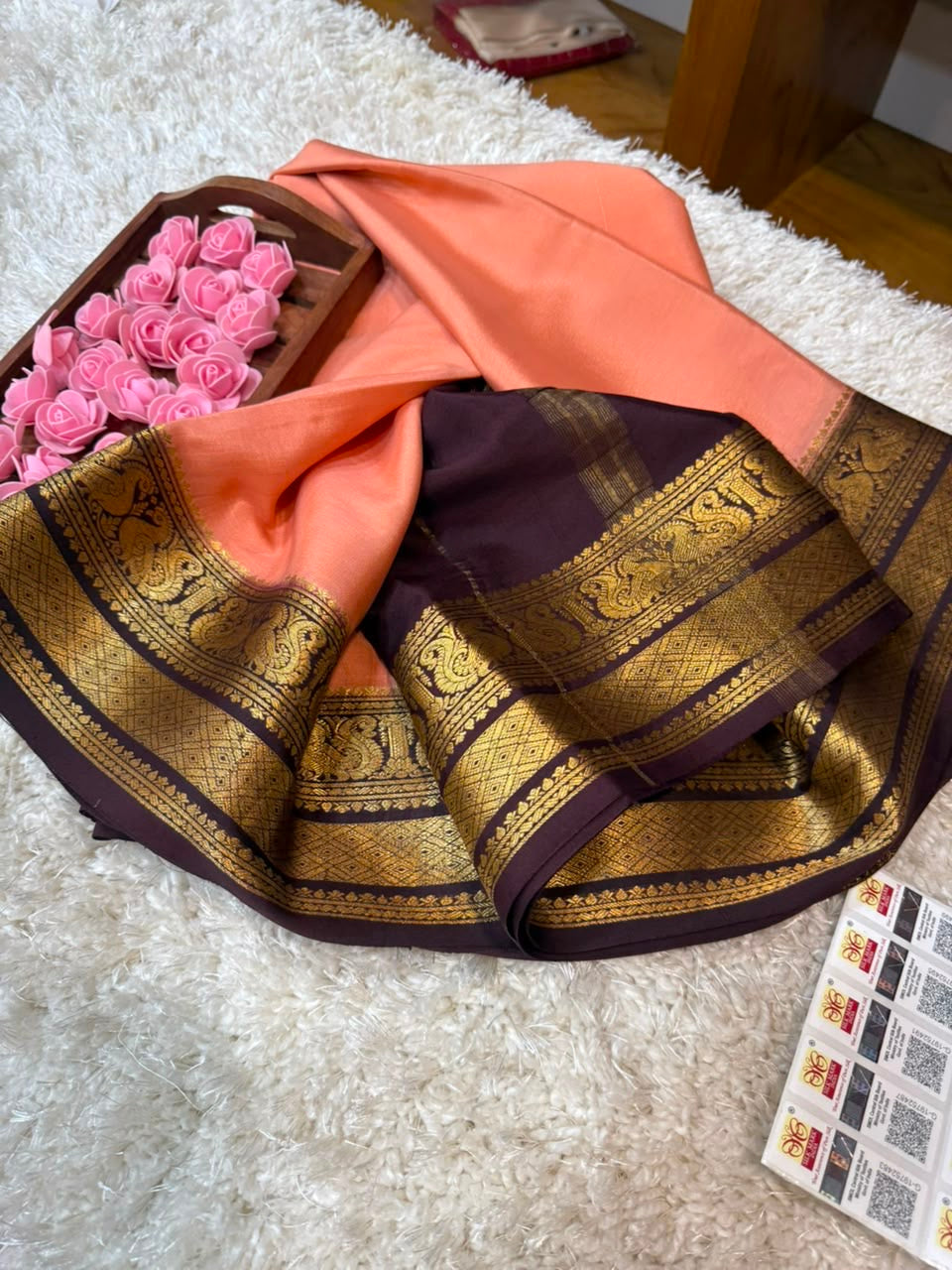 Mysore silk sarees contrast pattern