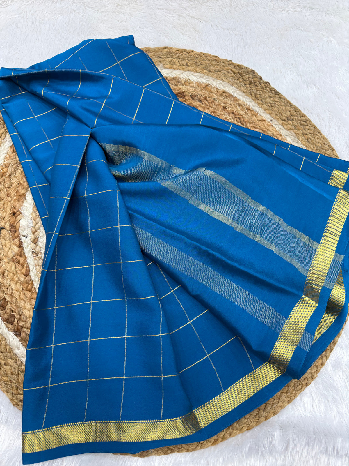 Mysore silk self checks