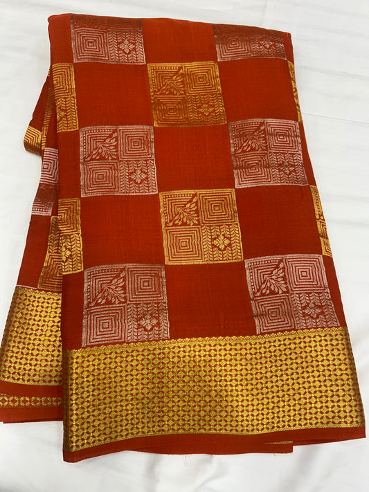 Self checks Mysore silk