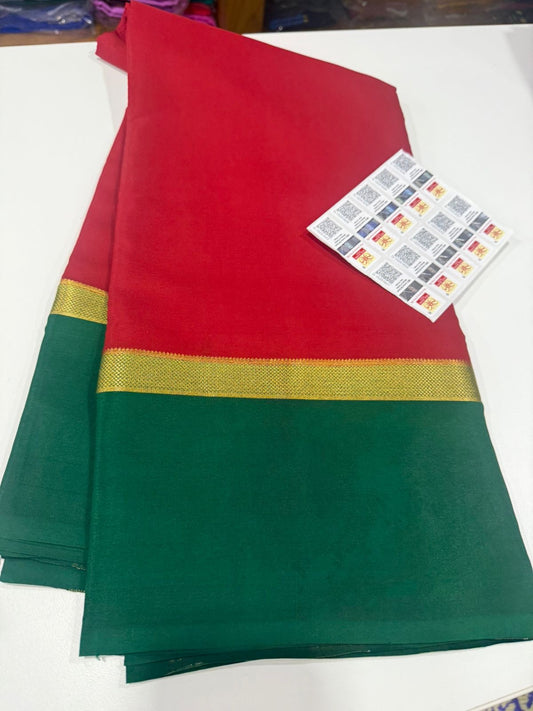 Traditional pattern mysore silk sarees with beautiful Colors