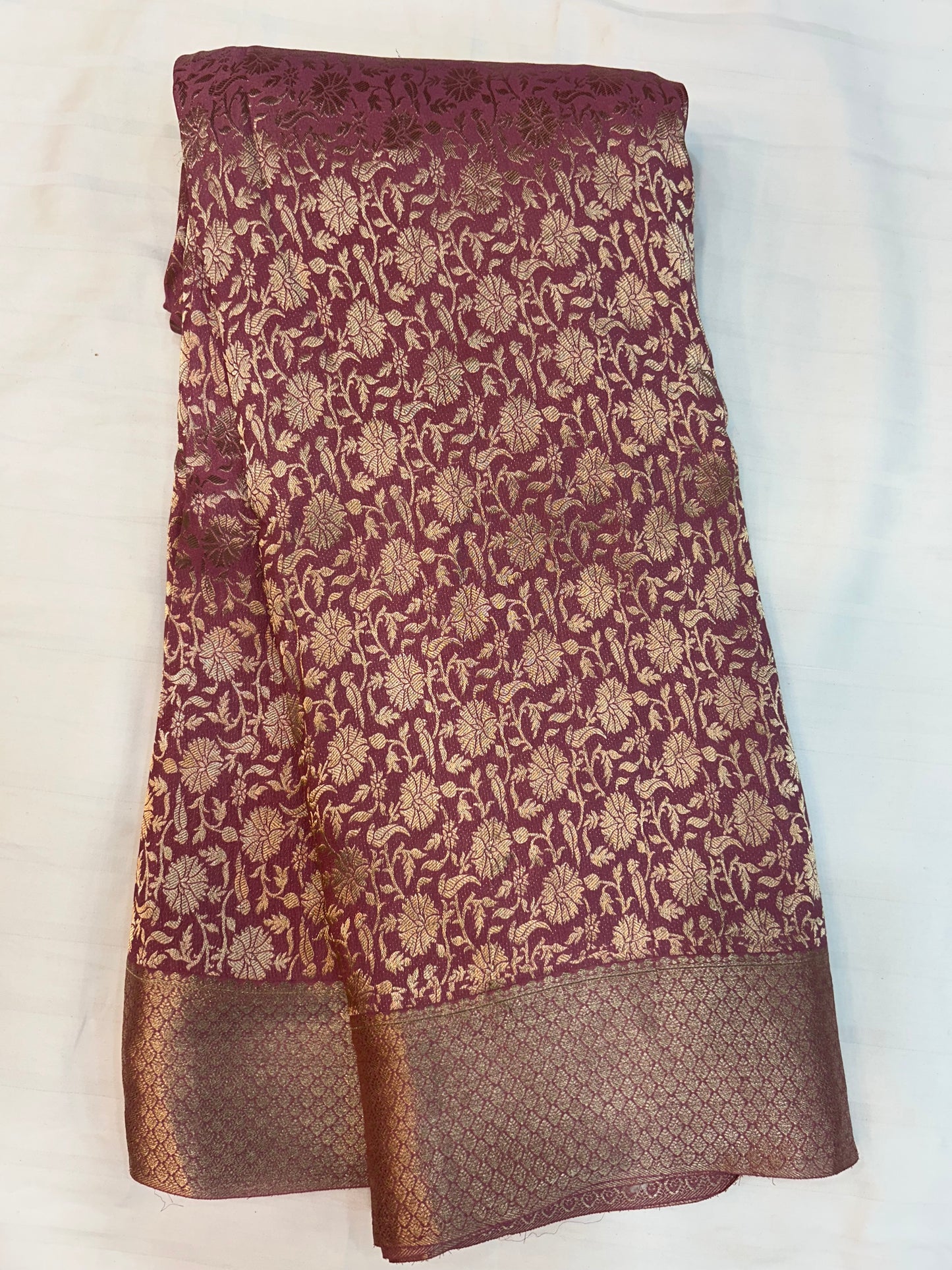 Brocade Mysore silk