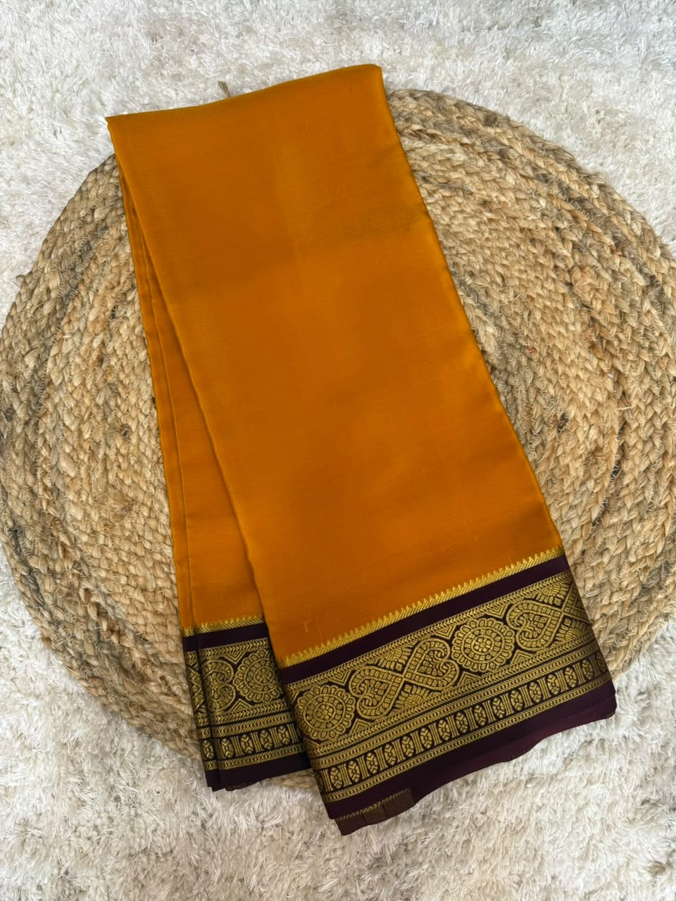 Mysore silk sarees contrast pattern