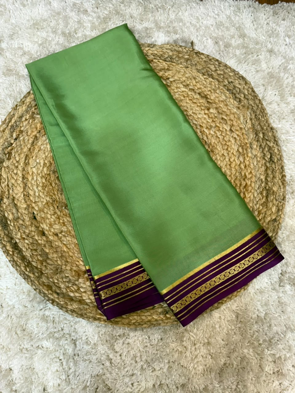 Mysore silk sarees contrast pattern