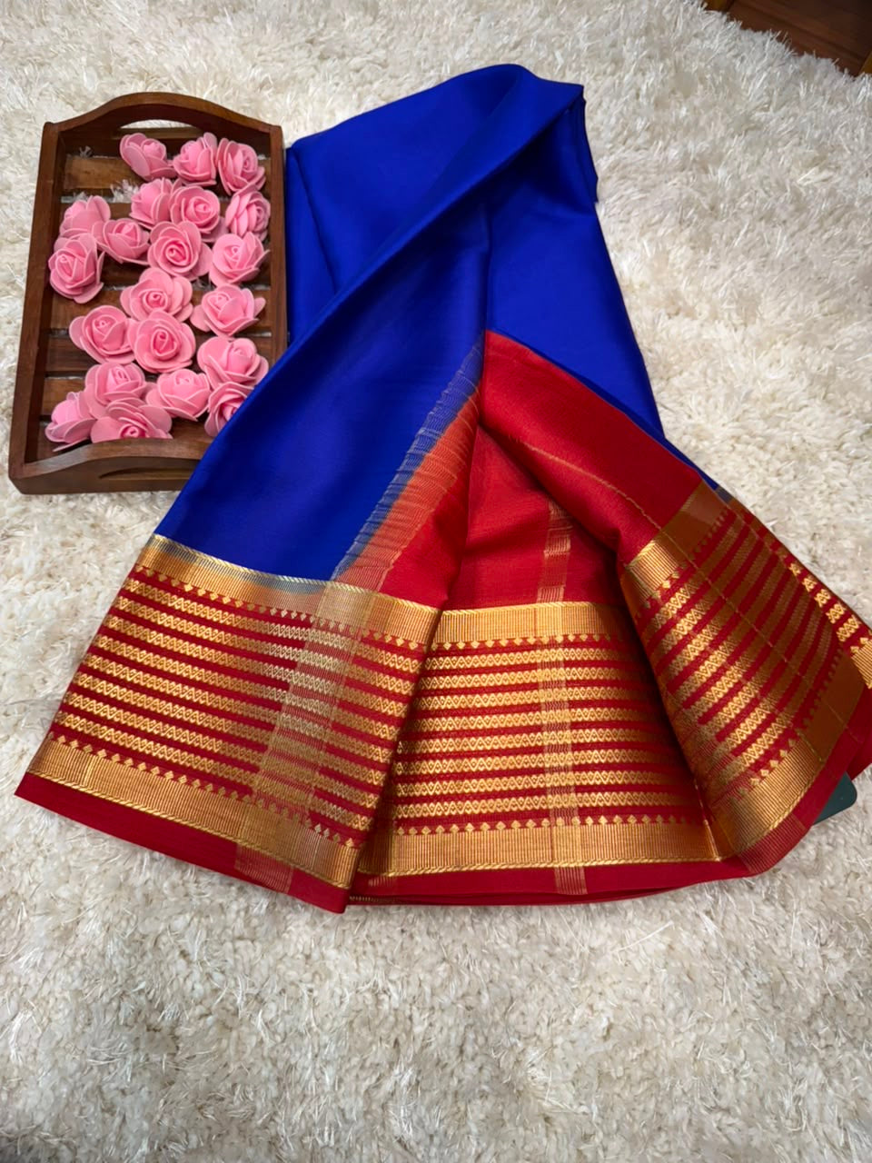 Mysore silk sarees light weight pattern