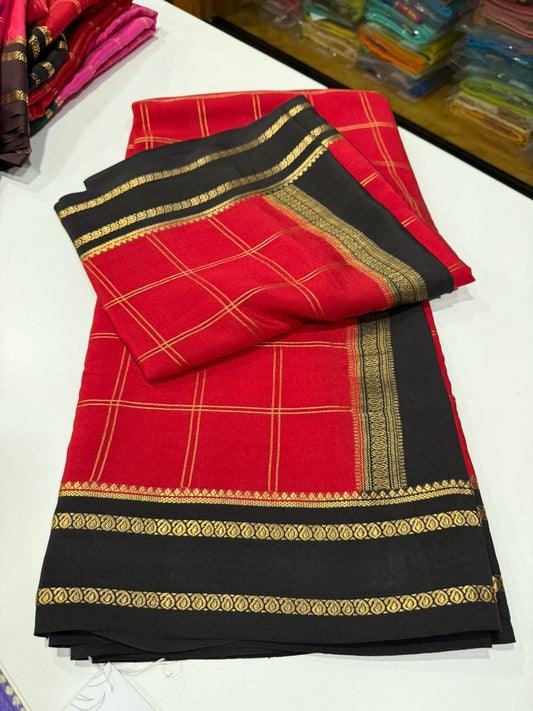 Pure Zari Mysore silk saree