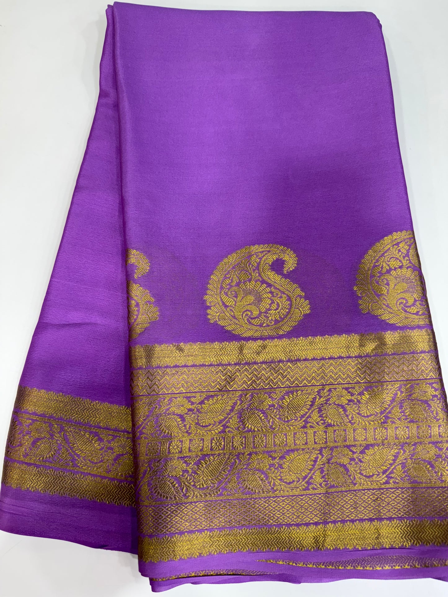 Single side big border saree