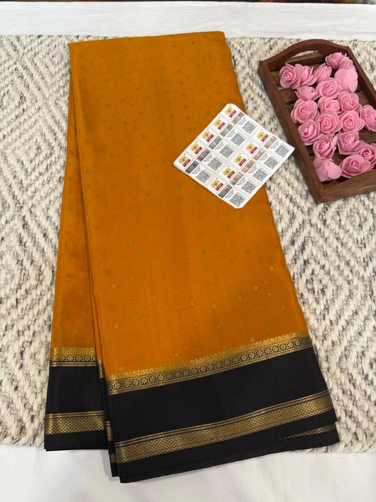 Mysore silk sarees contrast pattern