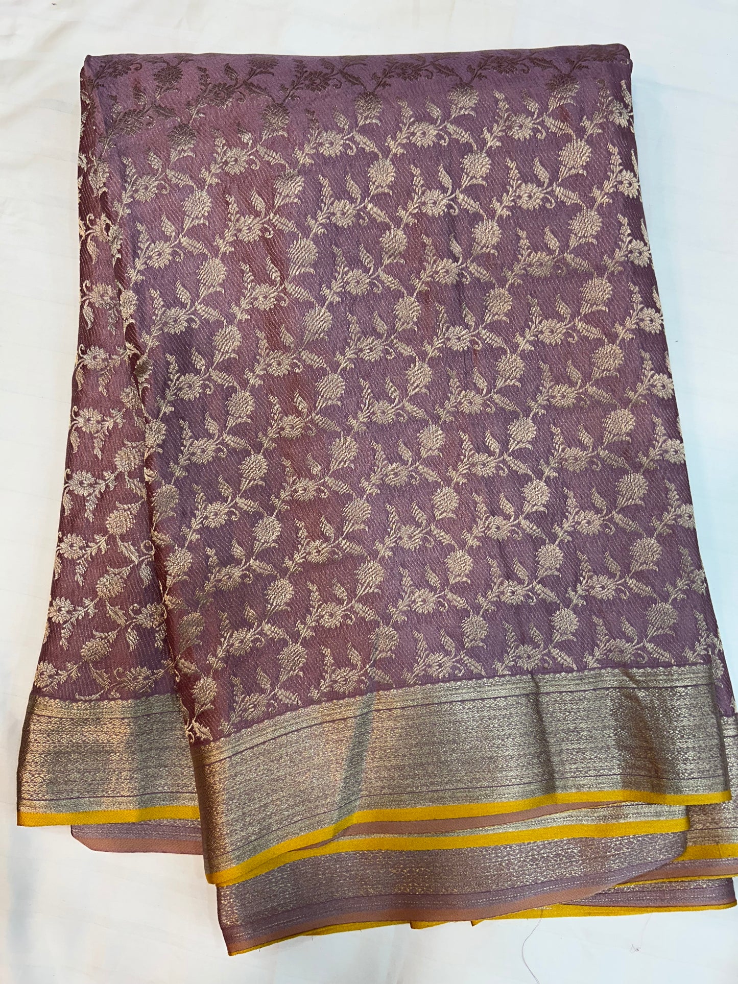 Brocade Mysore silk