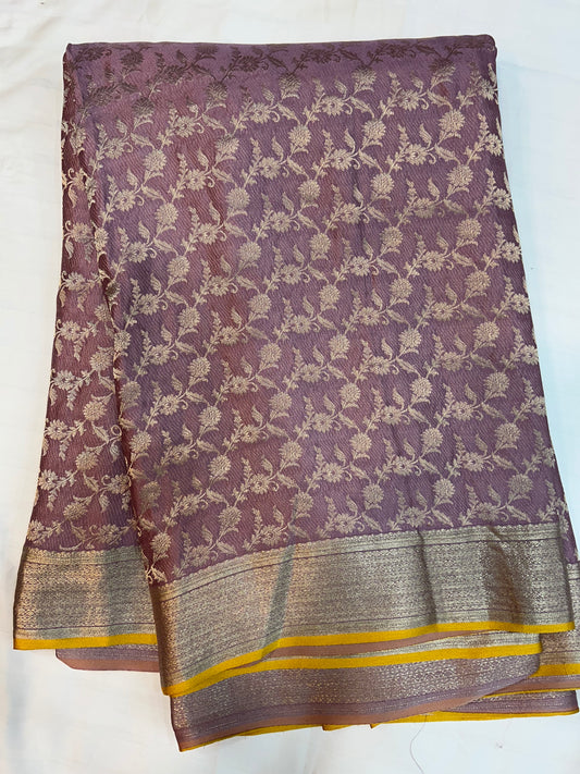 Brocade Mysore silk