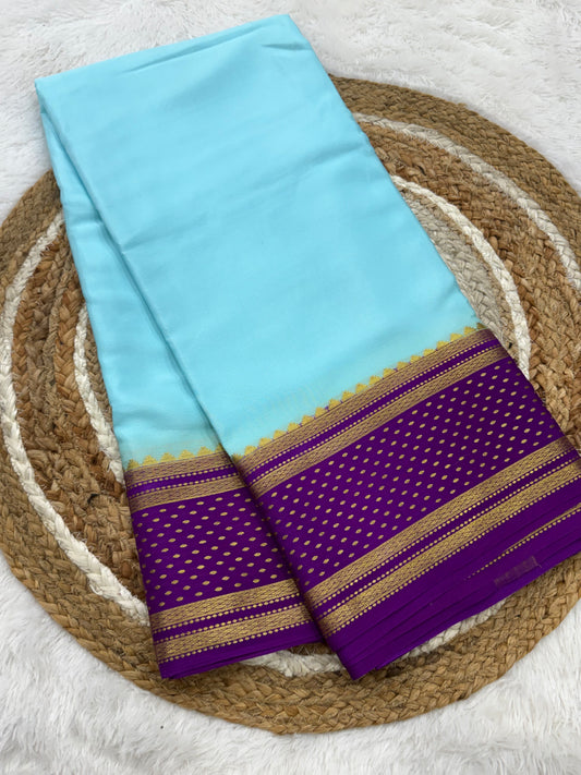 Big border contrast sarees
