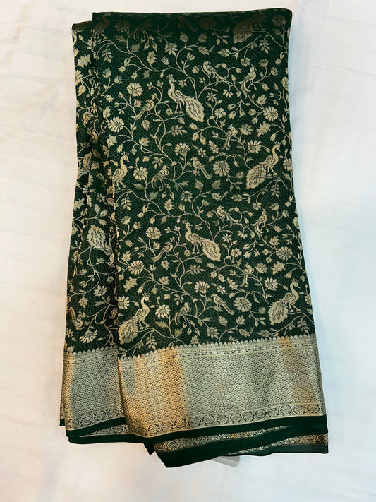 Brocade Mysore silk