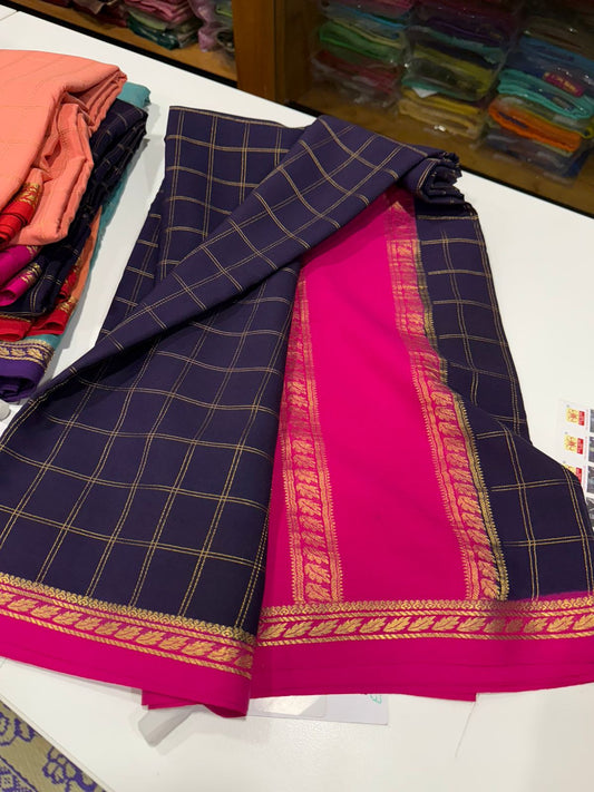 Pure Zari Mysore silk saree
