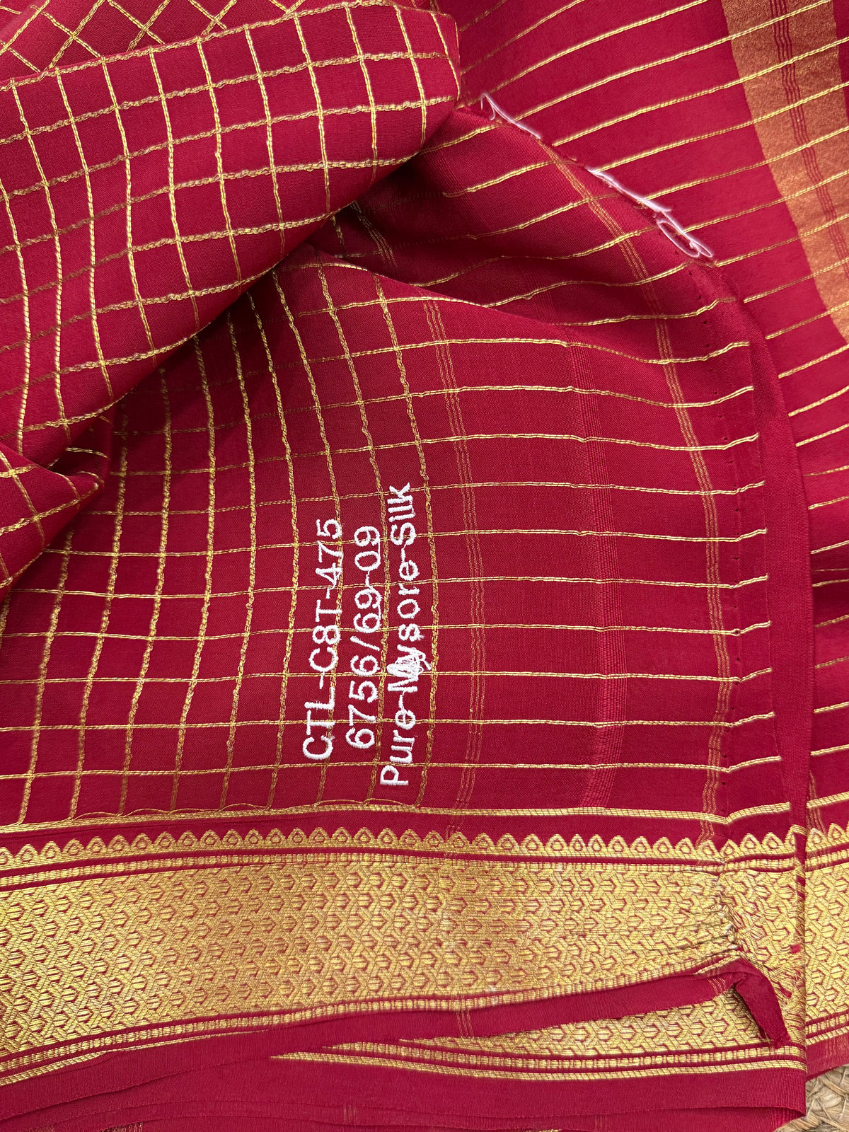 Checks Mysore silk