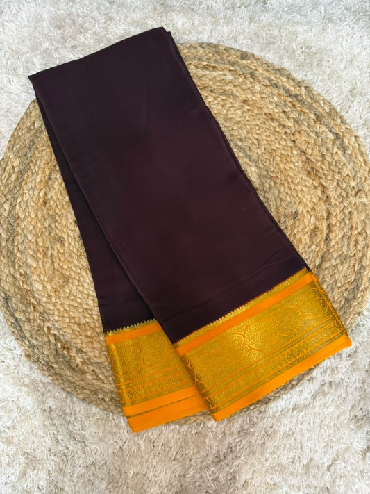 Mysore silk sarees contrast pattern