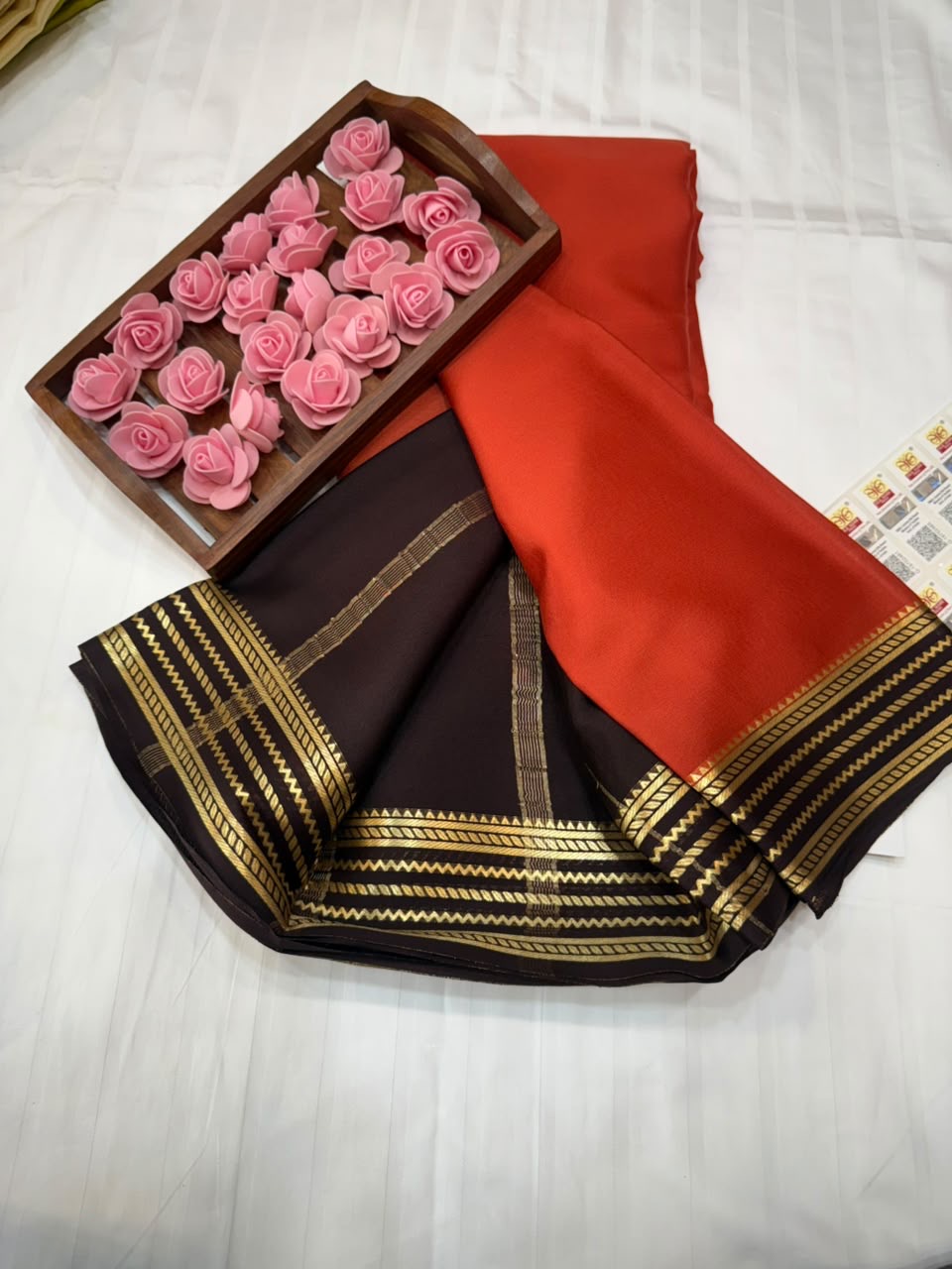 Mysore silk sarees light weight pattern