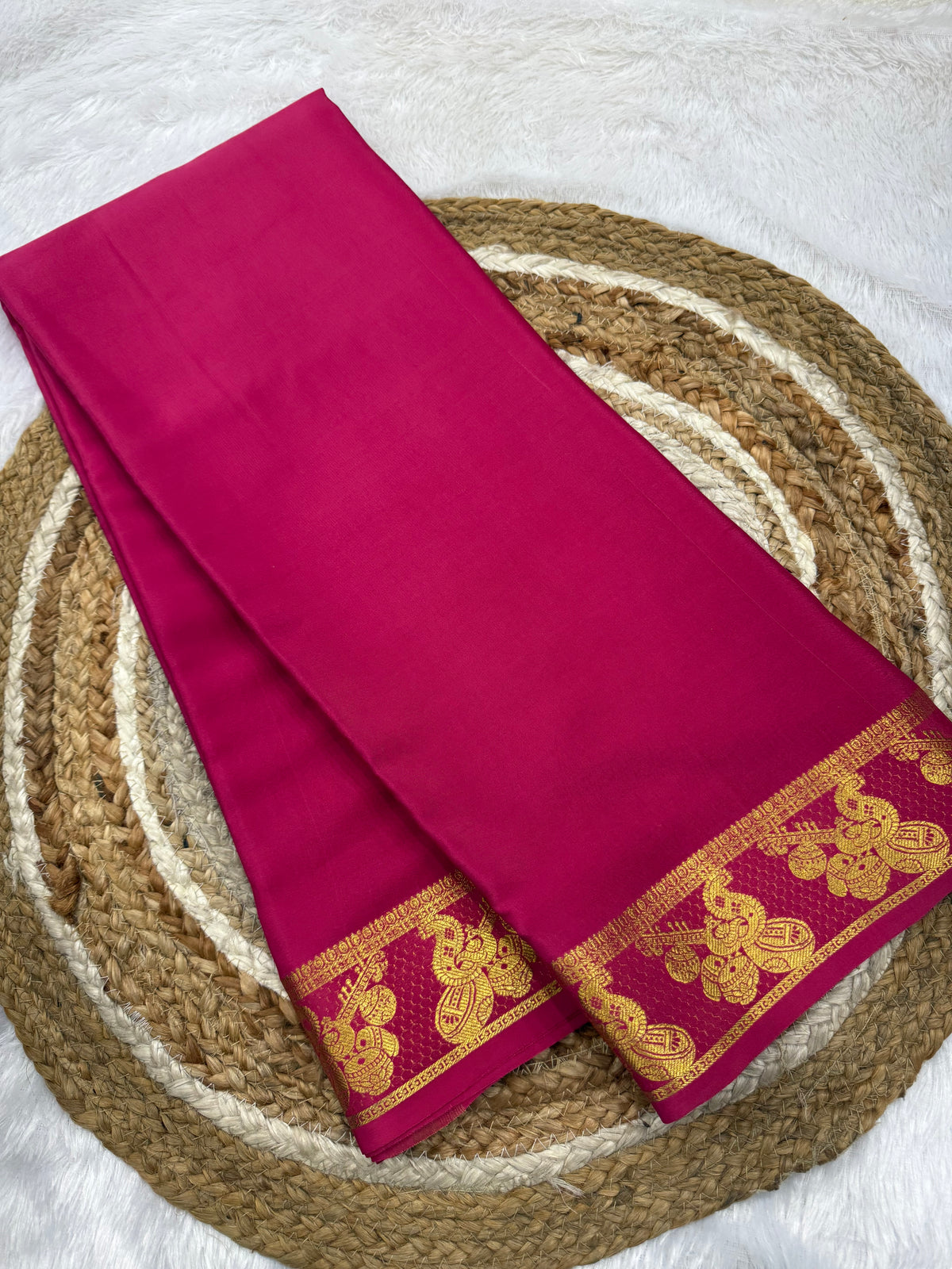 Mysore silk self border