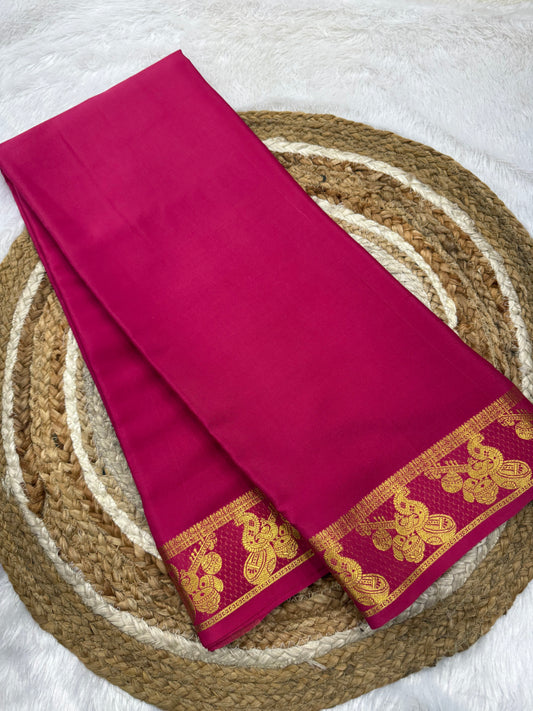 Mysore silk self border