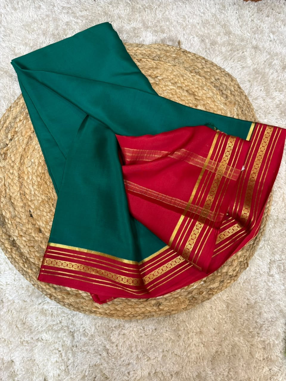 Mysore silk sarees contrast pattern
