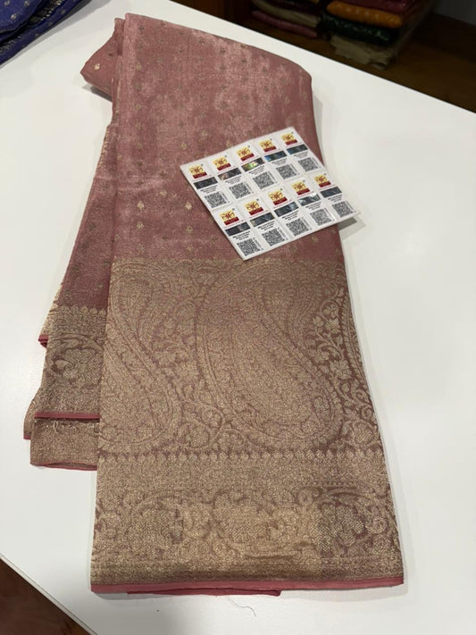 Tissue brocade mysore silk saree