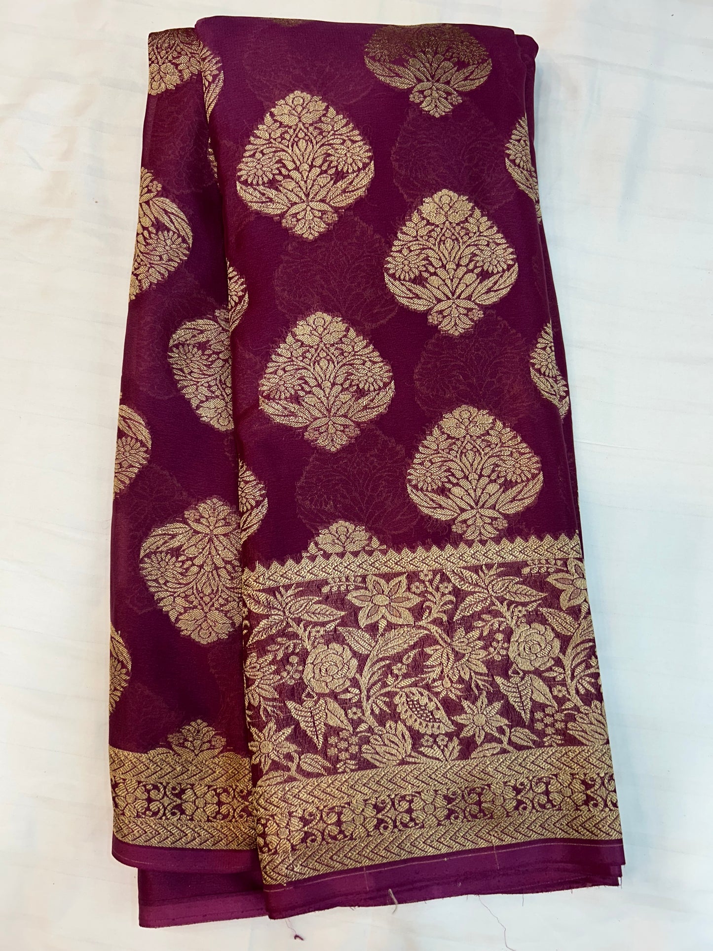 Brocade Mysore silk