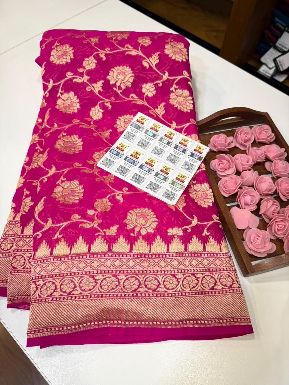 Khaddi Georgette sarees