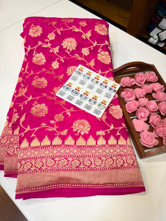 Khaddi Georgette sarees