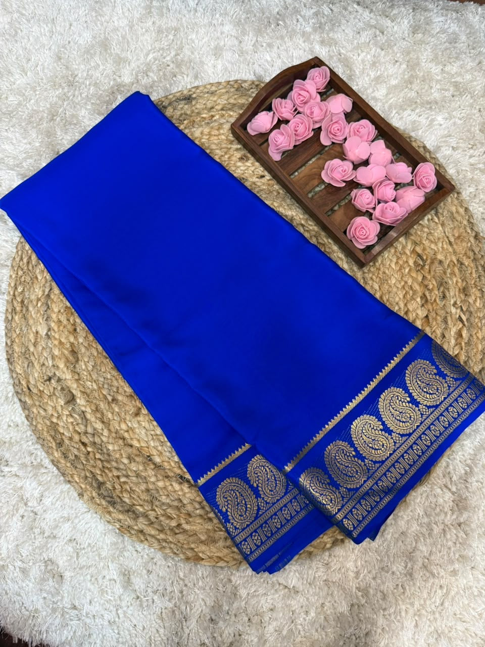Mysore silk sarees self pattern