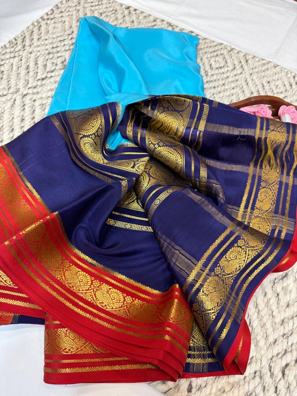 Mysore silk sarees 3D pattern