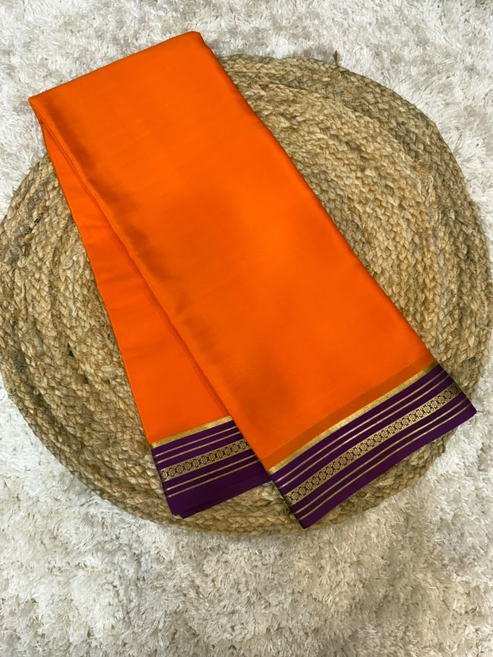 Mysore silk sarees contrast pattern