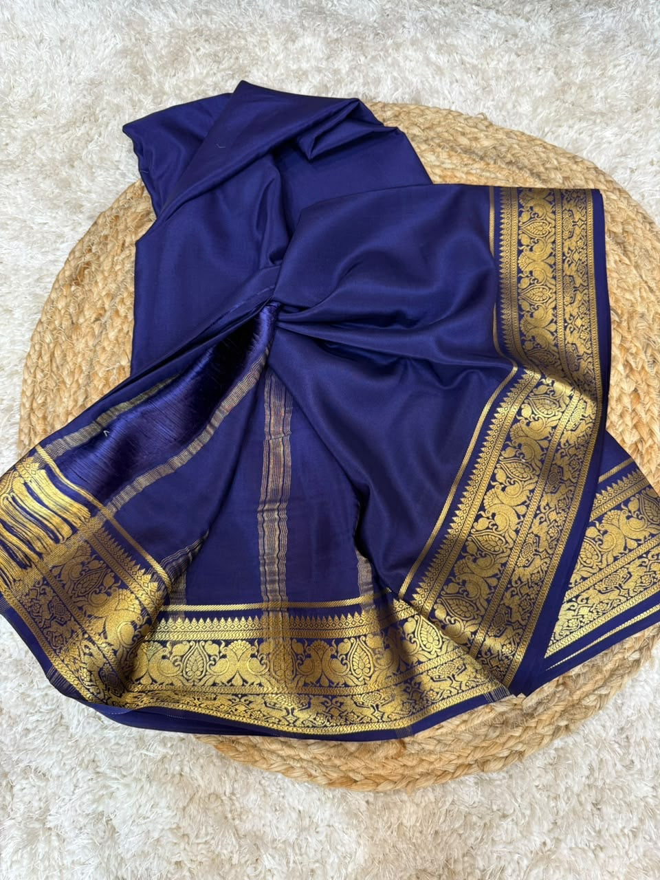 Mysore silk sarees self pattern