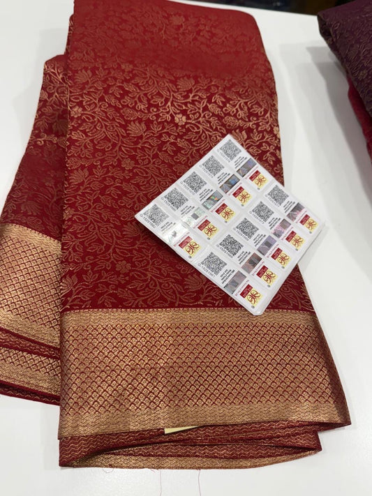 Brocade Mysore silk saree