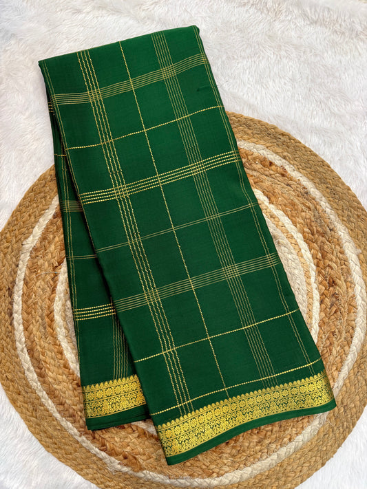 Mysore silk self checks