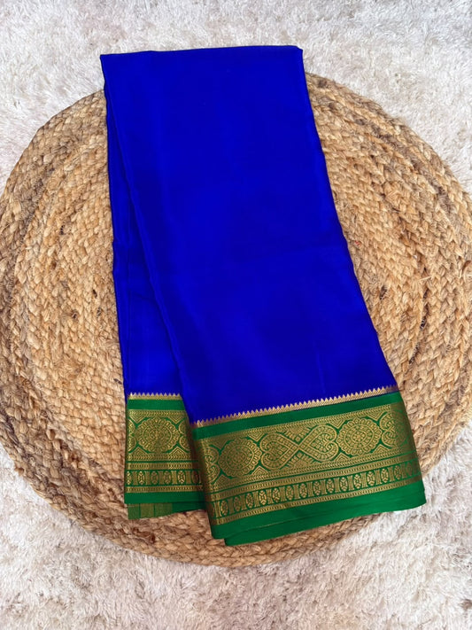 Mysore silk sarees contrast pattern