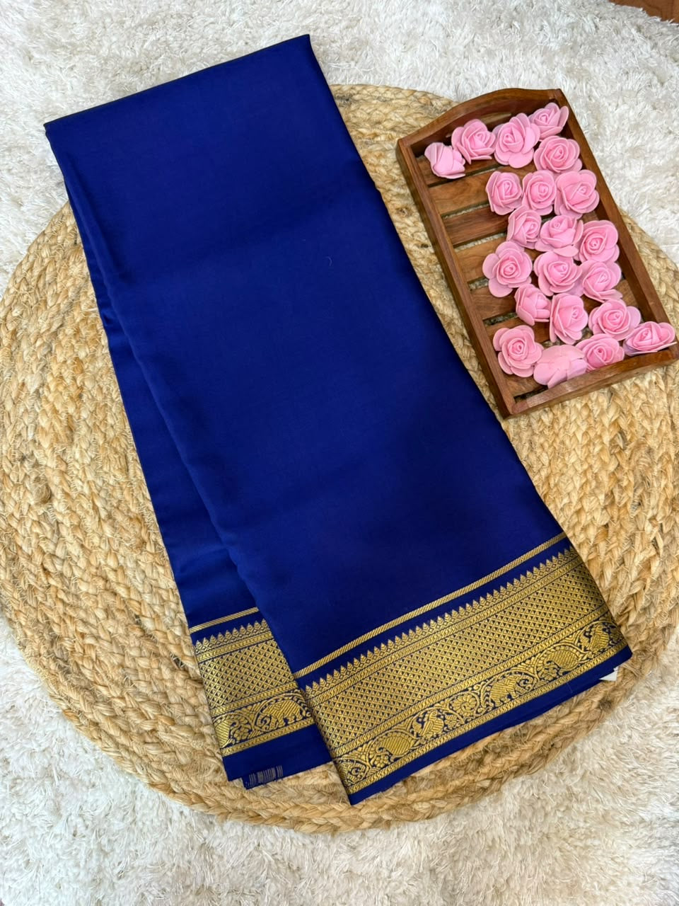 Mysore silk sarees self pattern