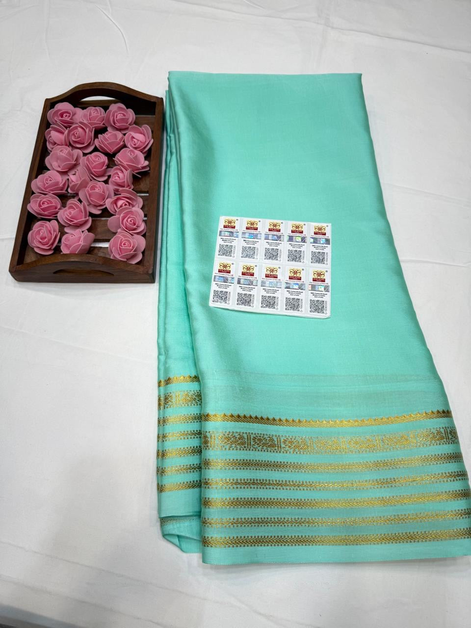 Mysore silk sarees self pattern