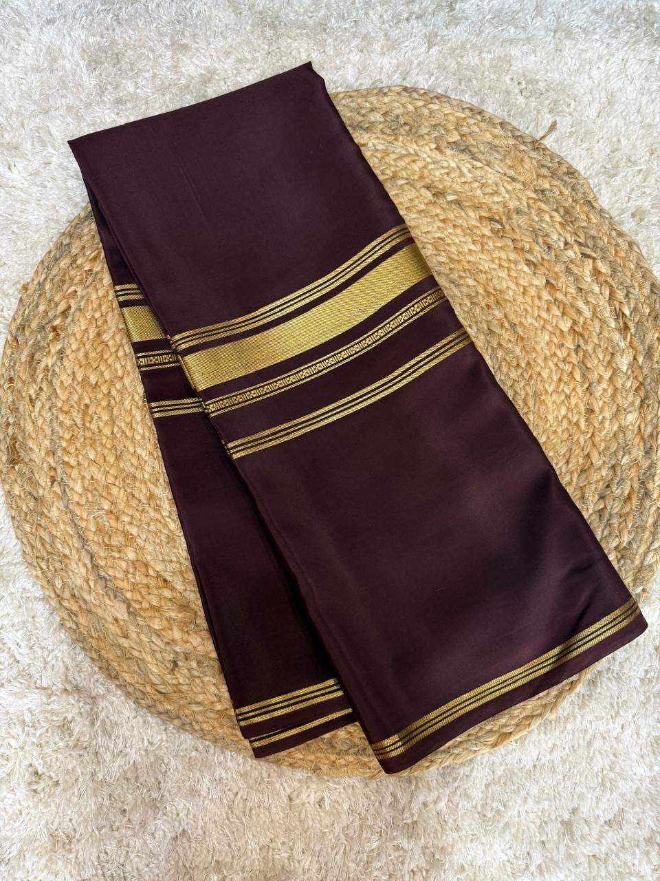 Mysore silk sarees self 3D pattern