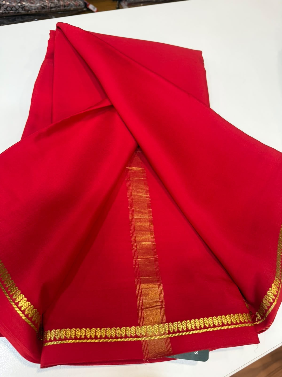 Mysore silk sarees self premium zari pattern