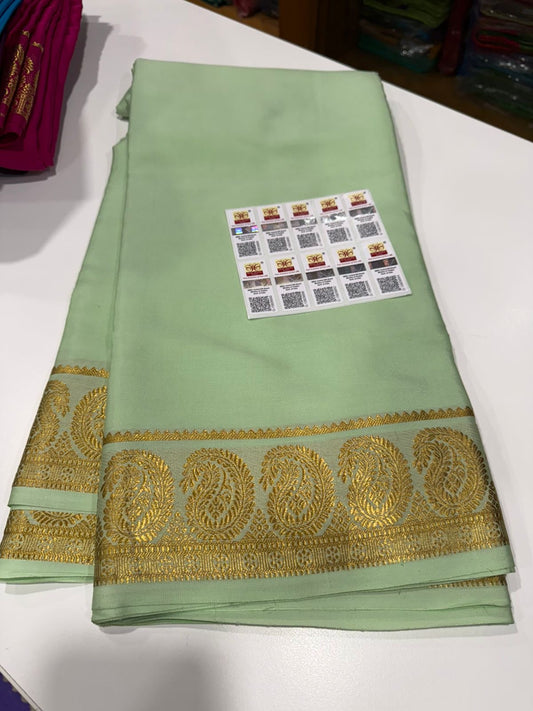 Mysore silk saree Mango border