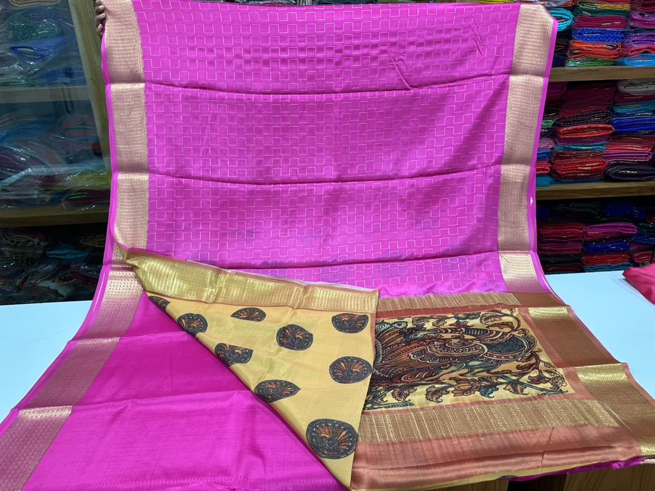 😍Digital print mysore silk sarees 😍