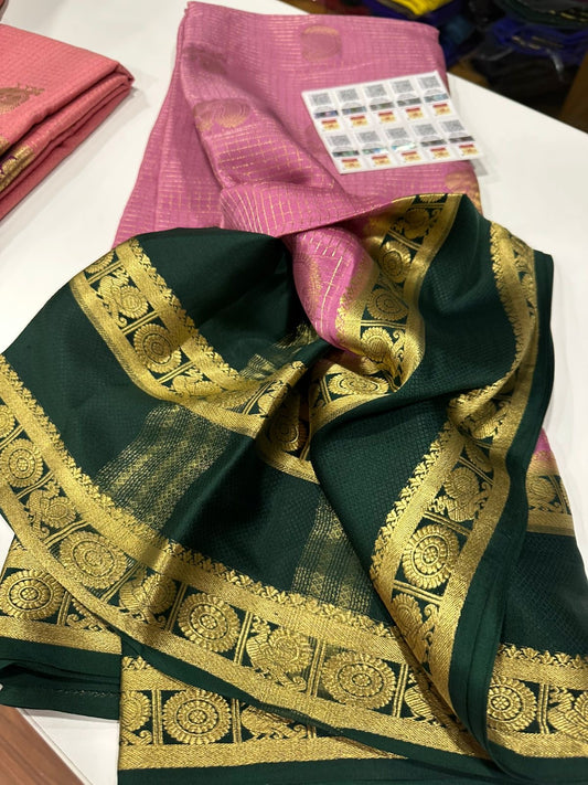 All over saree more zari consumption with beautiful color combination